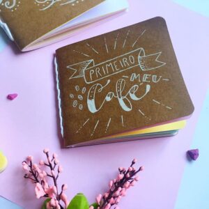 Caderno Kraft Rabisco de bolso