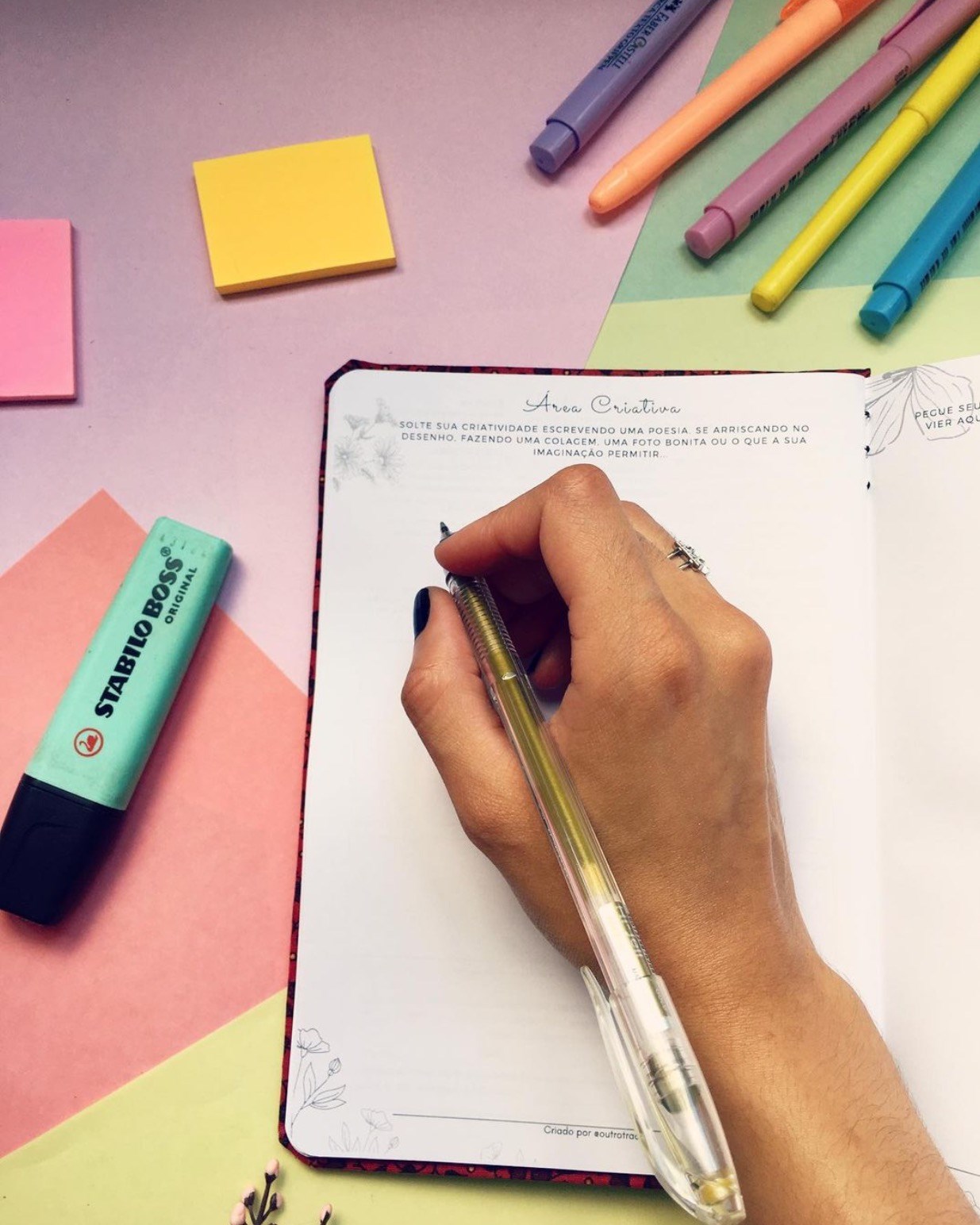 Planner Anual (capa tecido) tamanho A5 Devaneios - Imagem 2