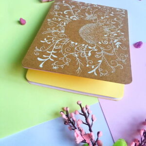 Caderno Kraft A6 Pequenos Rabiscos